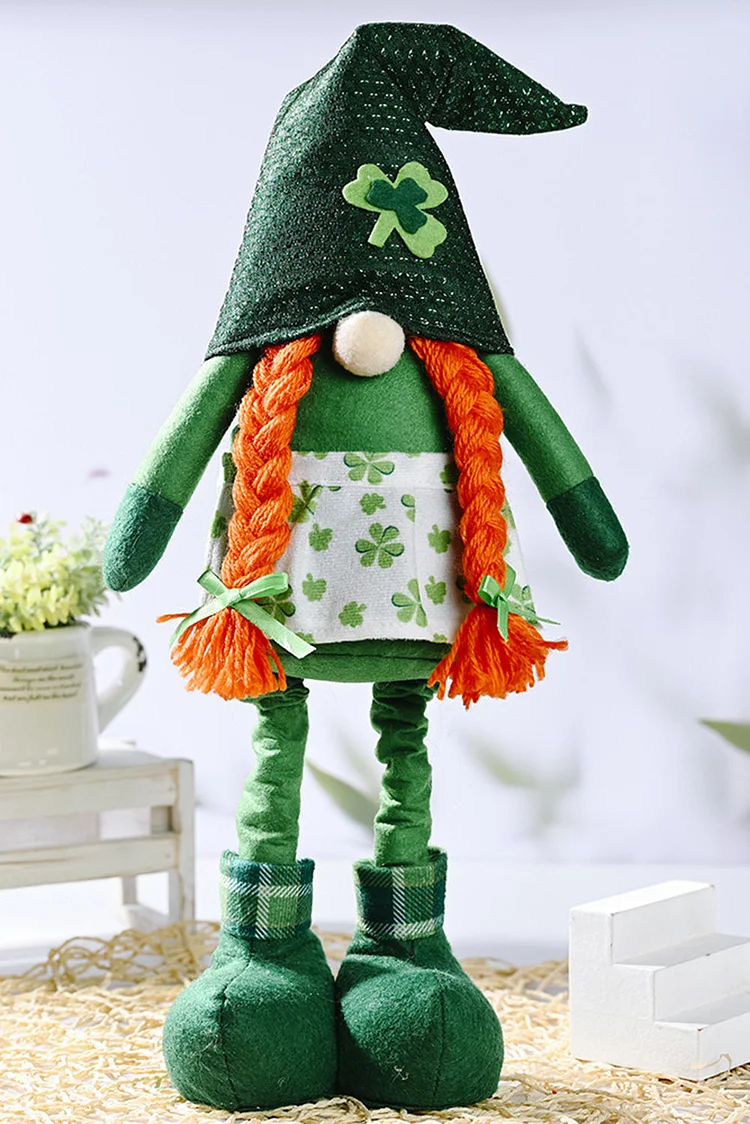 ST. Patricks Day Faceless Doll Party Decoration Props Doll-elleschic