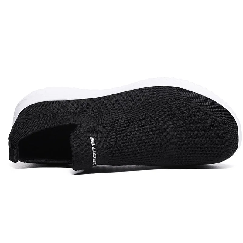 Men Casual Shoes Plus size 35-46 Male Sneakers Light Breathable Mesh Fashion lace-up Men Flat shoes Comfortable Walking Footwear