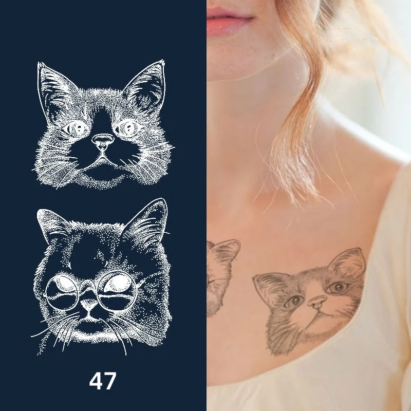 Flower Butterfly Animal Art Festival Comic Text Waterproof Full Body Arm Natural Temporary Tattoo For Men and Women