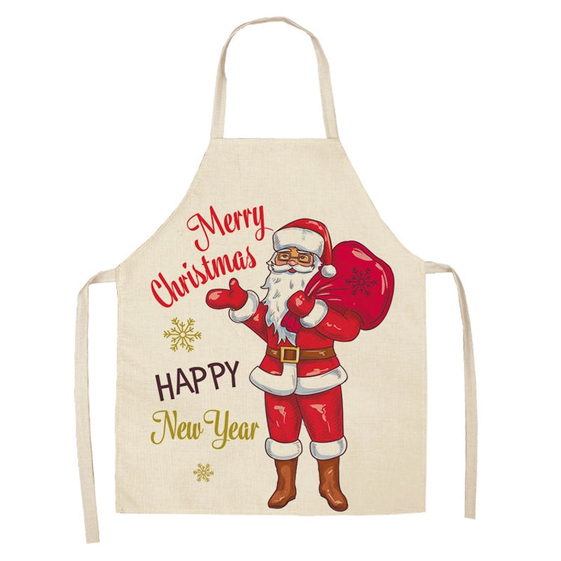 Christmas Cute Cartoon Polyester Apron 1 Piece