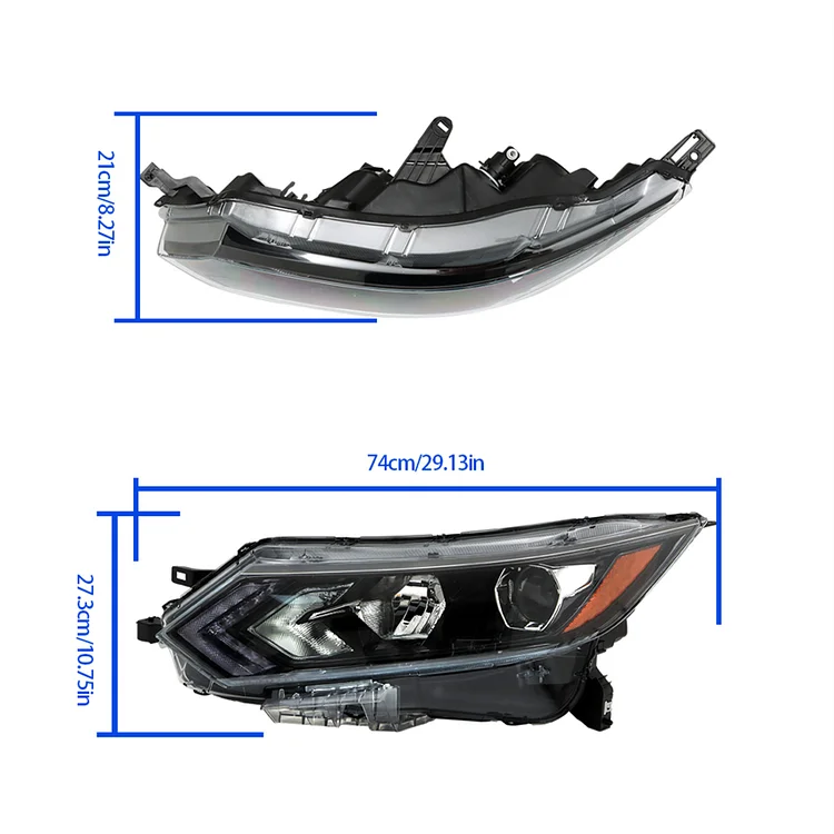 SEBLAFF 260606MR0A Headlight Assembly Replacement for 2020 2021 2022 Rogue Sport Headlamp Left Side