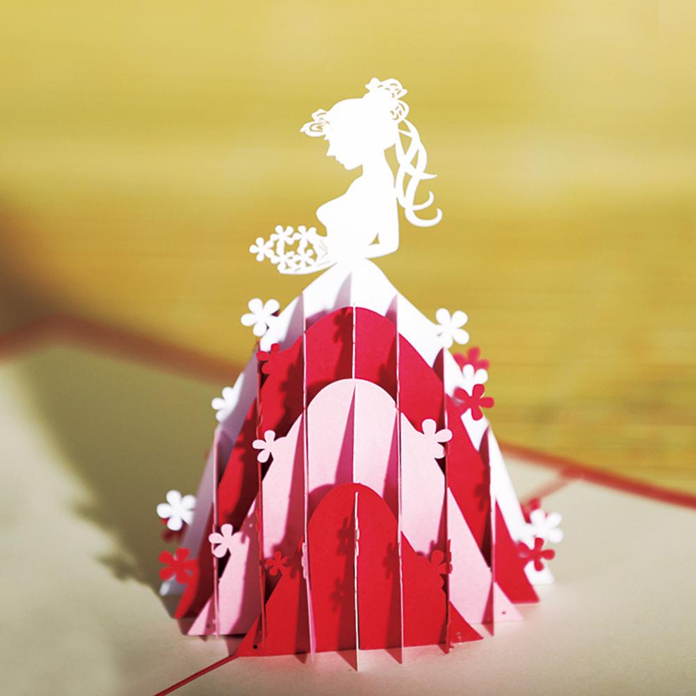 

Bride - 3D Pop Up Card - Paper Craft, 501 Original
