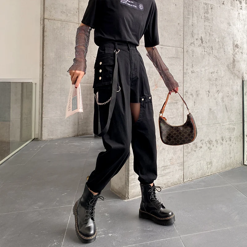Dark Female Functional Pants Techwear Shop