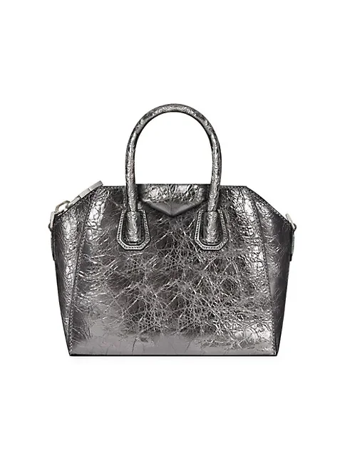 Givenchy Mini Antigona Bag In Laminated Leather
