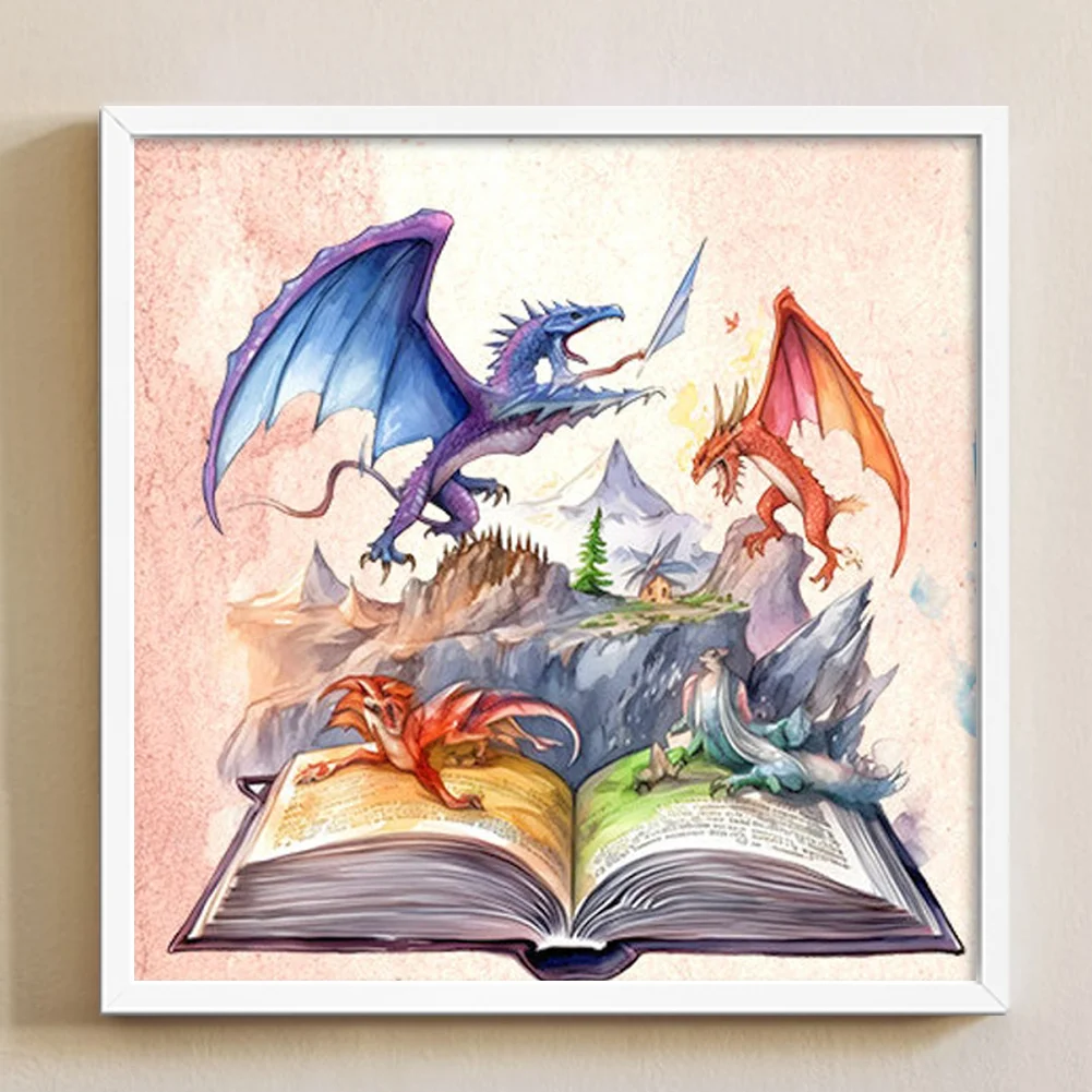 DIY Stamped Cross Stitch 11CT Full Embroidery 50*50cm - Magic Book