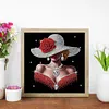 &Eacute;l&eacute;gante peinture diamant en forme de lady_special-30*30cm