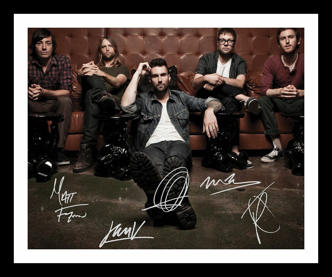 Maroon 5 Autograph Signed & Framed Photo Poster painting 1