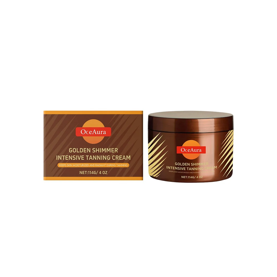 🔥Hot Sale 49% Off🔥- Gold Shimmer Intensive Tanning Gel | Browning & Bronzing Tan Accelerator | Water-Resistant with Carrot and Coconut Oil | Vitamin A & E For Moisture & Hydration | 5 Fl Oz + Spatula💖 