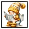 (Counted/Stamped)Goblin Goes To Toilet-18CT Cross Stitch 25*25cm/9.84*9.84in