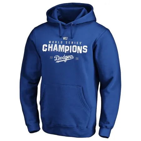 Men's Los Angeles Dodgers Blue 2020 World Series Champions Pullover Hoodie SNUJ