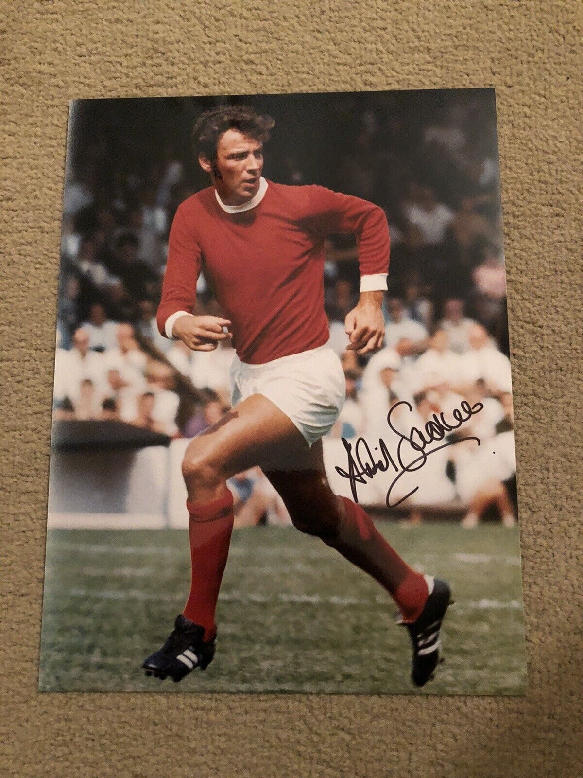 DAVID SADLER (MANCHESTER UNITED) SIGNED Photo Poster painting 10x8”