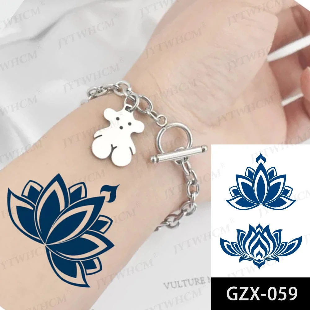 Juice 2 Weeks Lasting Tattoo Sticker Moon Forest Small Arrow Rose Waterproof Transfer Fake Tatoo Female Transfer Tatto Men Women