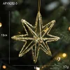 Golden Shimmer Christmas's Tree Hanging Decor Balls
