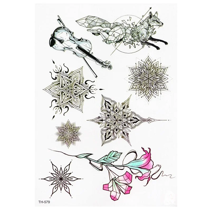 Waterproof Temporary Tattoo Sticker Butterfly Flower Wing Fake Tatto Flash Tatoo Tatouage Temporaire Back Chest For Women Girl