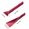 2 PCS 3-in-1 Measuring Spoons 6 Different Sizes Polygons Flat Fold Spoon(Red)