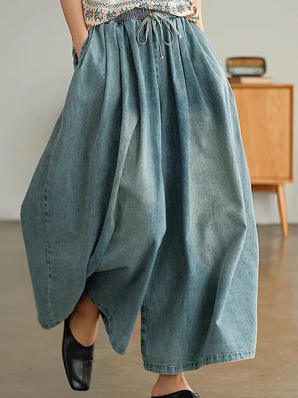 Discover Timeless Elegance with Original Empire Wide Leg Jean Pants