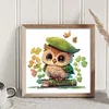 Owl - 18CT Stamped Cross Stitch 20*20cm/7.87*7.87in