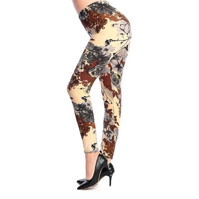 Women Sporting Pants Push Up Workout Trousers Woman Print Sexy Leggings Fitness Leggins High Waist Jeggings Elastic