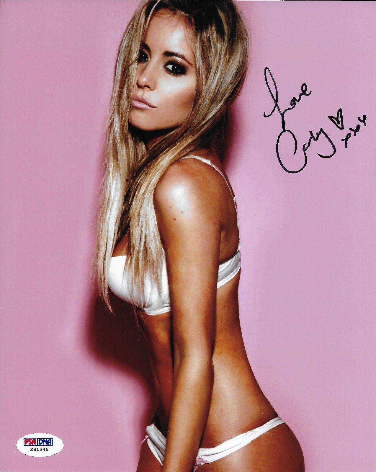 Carly Baker Signed 8x10 Photo Poster painting PSA/DNA COA UFC Octagon Ring Card Girl Autograph