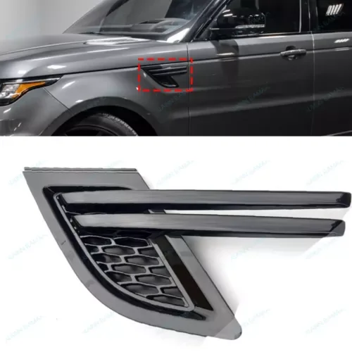 Dronehint Front Fender Cover Grille r For LR Range Rover Sport 2014-2017,Left,All Black (For: Land Rover) Parts