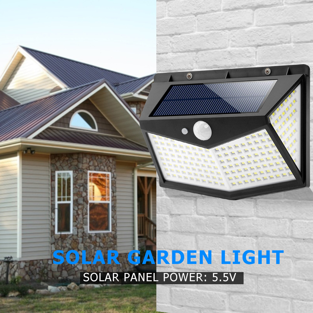 

212LED Solar Motion Sensor Wall-Outdoor Solar Light, 501 Original