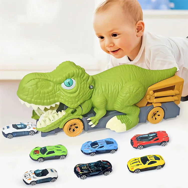 Tyrannosaurus Rex Devouring Car Children's Toys