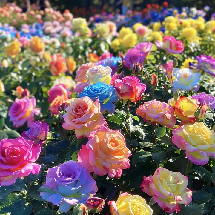 Colorful Roses - Flowers of Good Luck