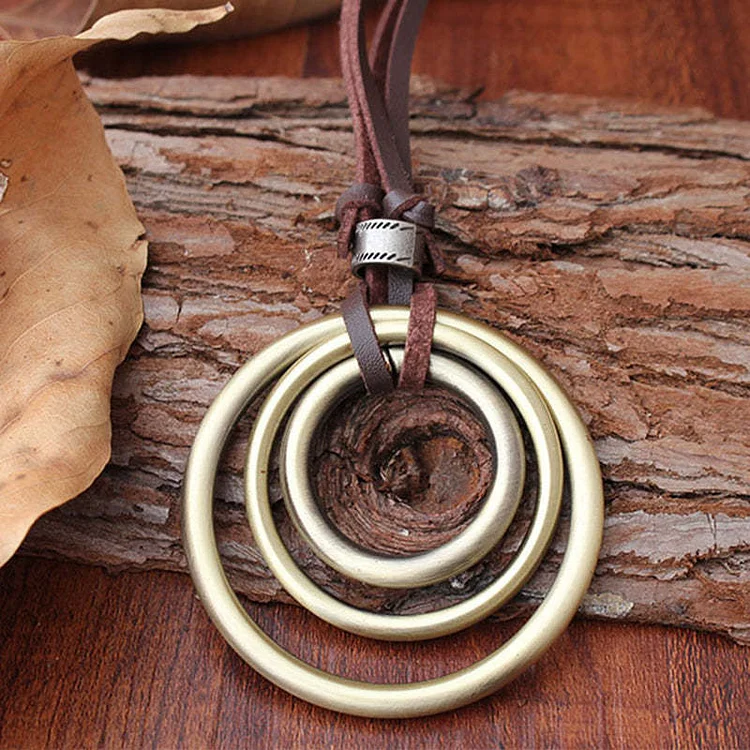 Bohemian Vintage Multilayer Round Necklace