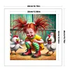Girl With Chick-11CT Stamped Cross Stitch 40*40cm/15.75*15.75in