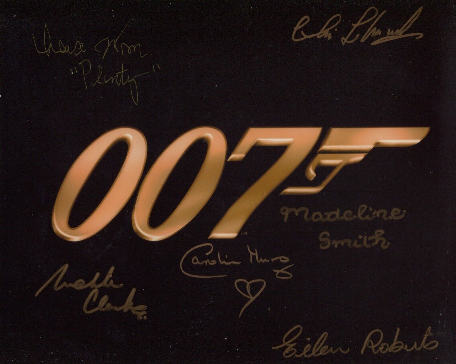 007 James Bond movie Photo Poster painting signed by SIX stars of the films - UACC DEALER