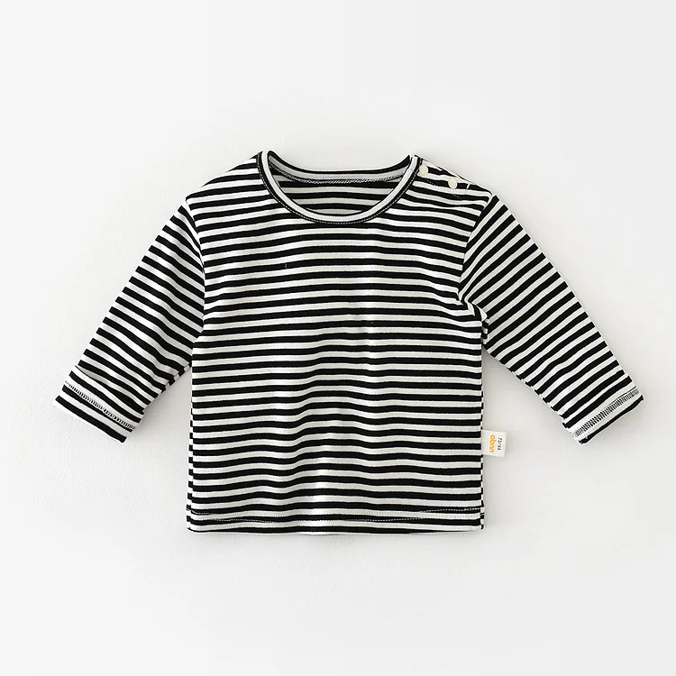 Baby Simple Multicolor Striped Casual T-shirt