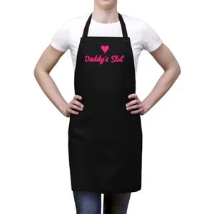 pornhint Pornhint Daddy's Slut Apron BDSM Gift, BDSM Quotes, DDLG, Dom, Submissive, Kink and Fetish