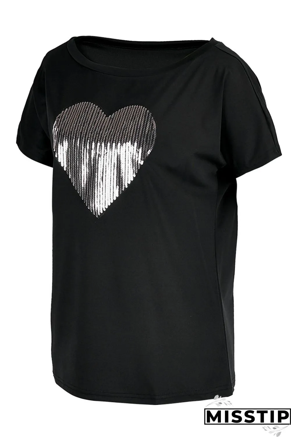 White Red Casual Print Bronzing Patchwork O Neck T-Shirts