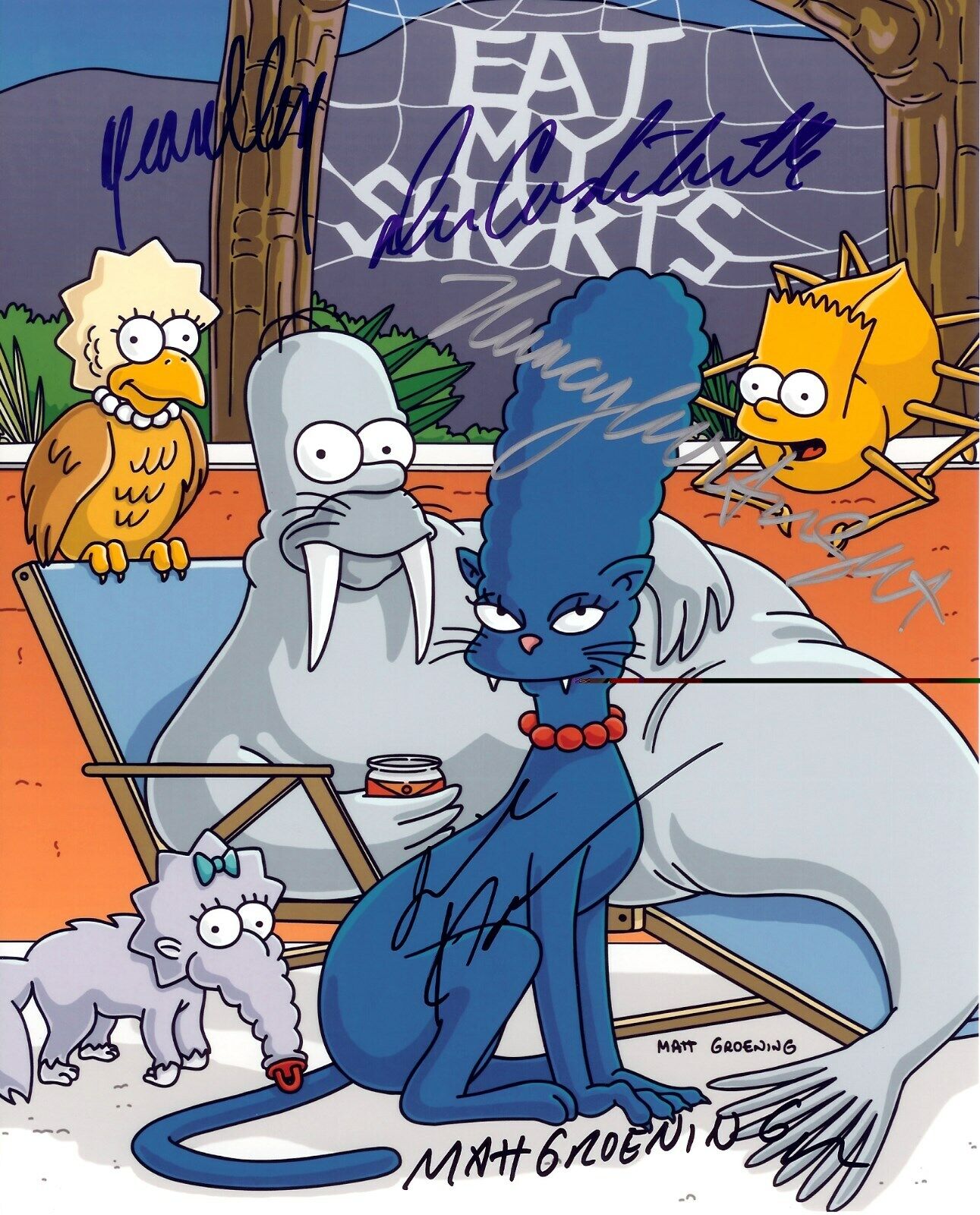 THE SIMPSONS - CAST Signed Autographed 8x10 Reprint Photo Poster painting #4 !!