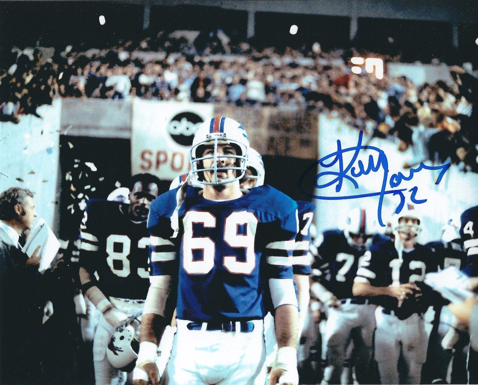 Autographed KEN JONES Buffalo Bills 8x10 Photo Poster painting - w/COA