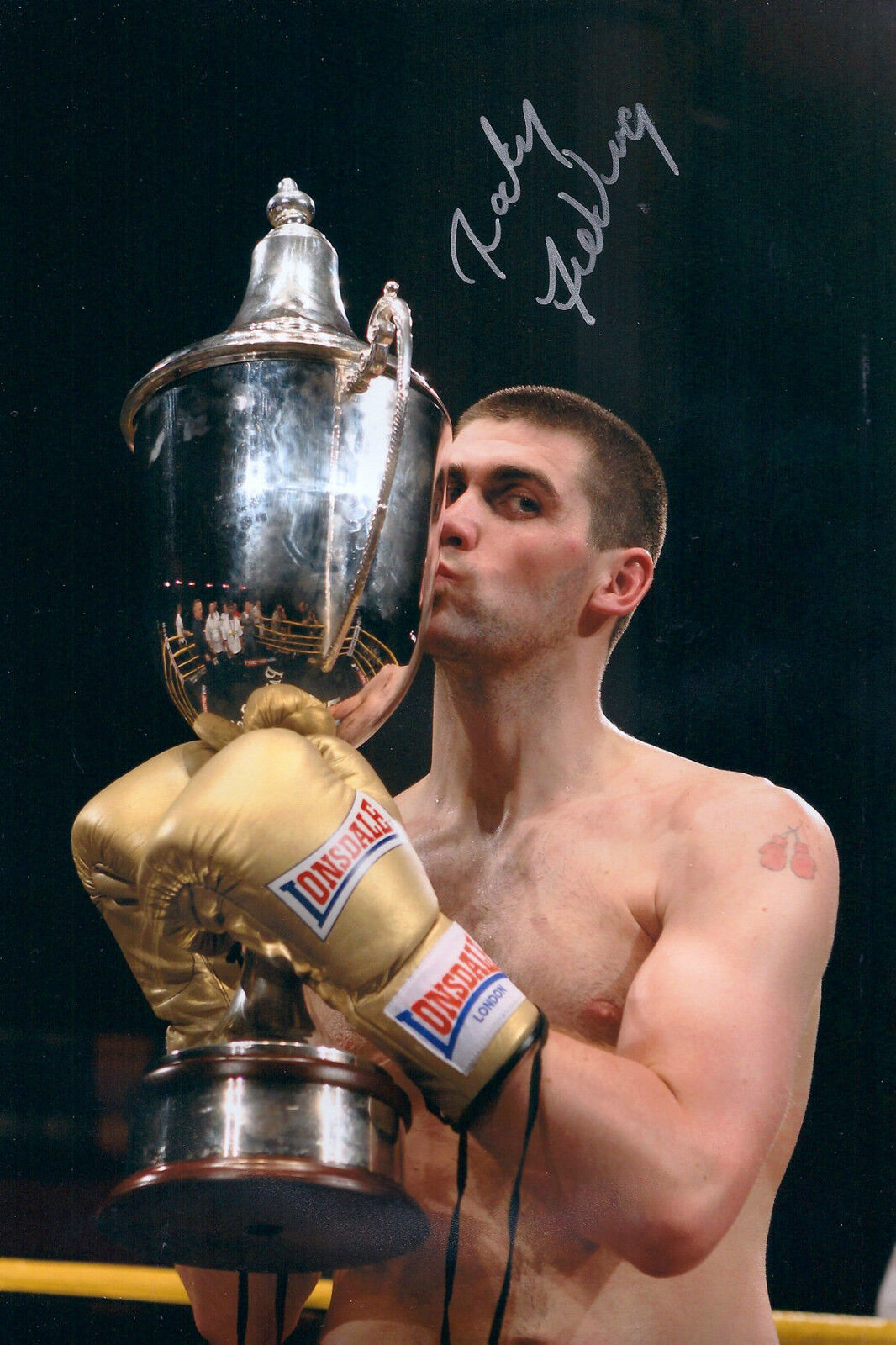 Rocky FIELDING Signed 12x8 Autograph Photo Poster painting AFTAL COA Liverpool Boxer