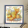 Vitamin C Drink-14CT Stamped Cross Stitch 17*17cm/6.69*6.69in tapestrymarket