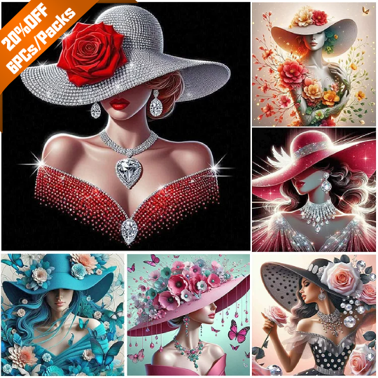 Elegant And Luxurious Woman - Full Round Drill Diamond Painting - 40*40CM(Canvas)
