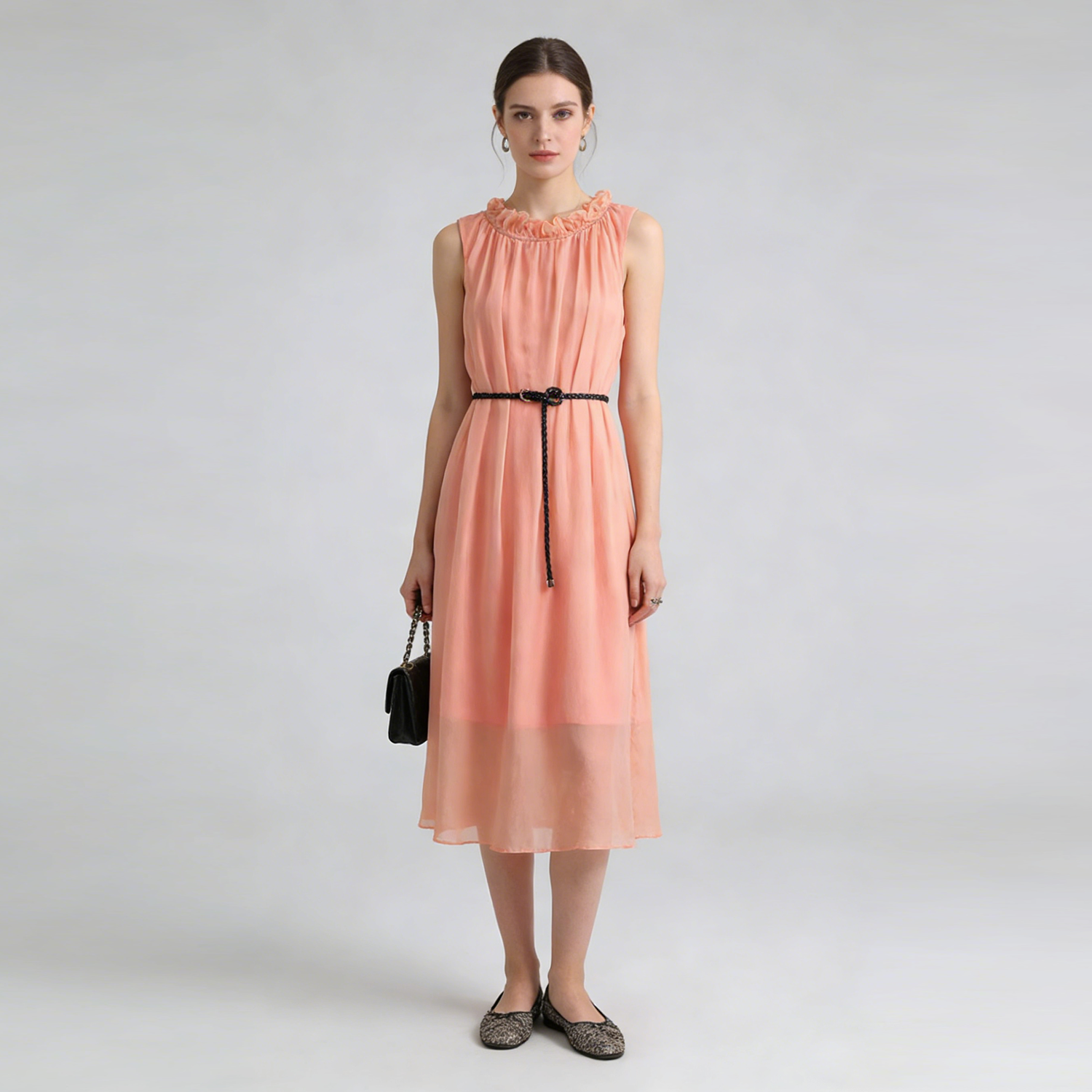 Silk Sleeveless Dress Multi-Color For Vacation REAL SILK LIFE