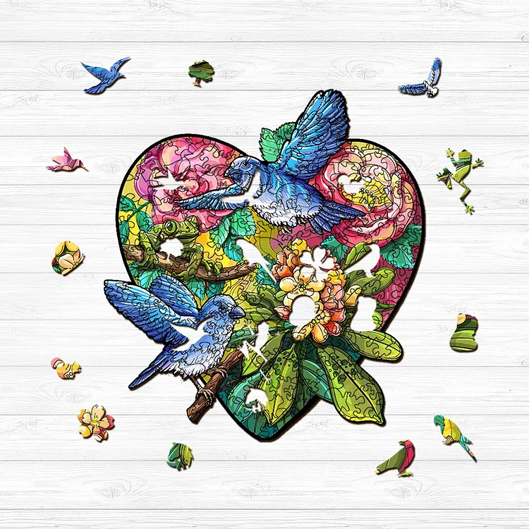 Ericpuzzle™ Ericpuzzle™Blue Mockingbird Wooden Jigsaw Puzzle