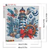 Diamond Painting-DIY Full Round Drill Christmas Lighthouse(40*40 CM)