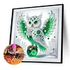 Eule speziell geformte 5D-DIY-Teilbohrer-Diamantkunst-Kit f&uuml;r Erwachsene Anf&auml;nger Wohnaccessoires Diamantengem&auml;lde Edelsteinkunst 30x30cm