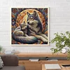 Diamond Painting-DIY Full Round Drill Wolf Family(40*40 CM)