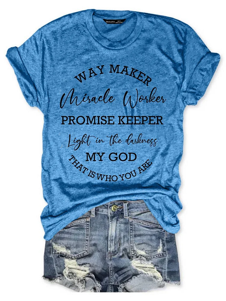 Bestdealfriday Waymaker Faith T-Shirt