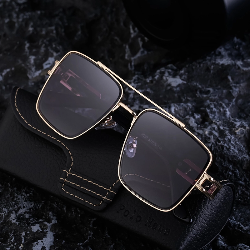 Retro Classic Style Geometric Pc Square Full Frame Men’s Sunglasses
