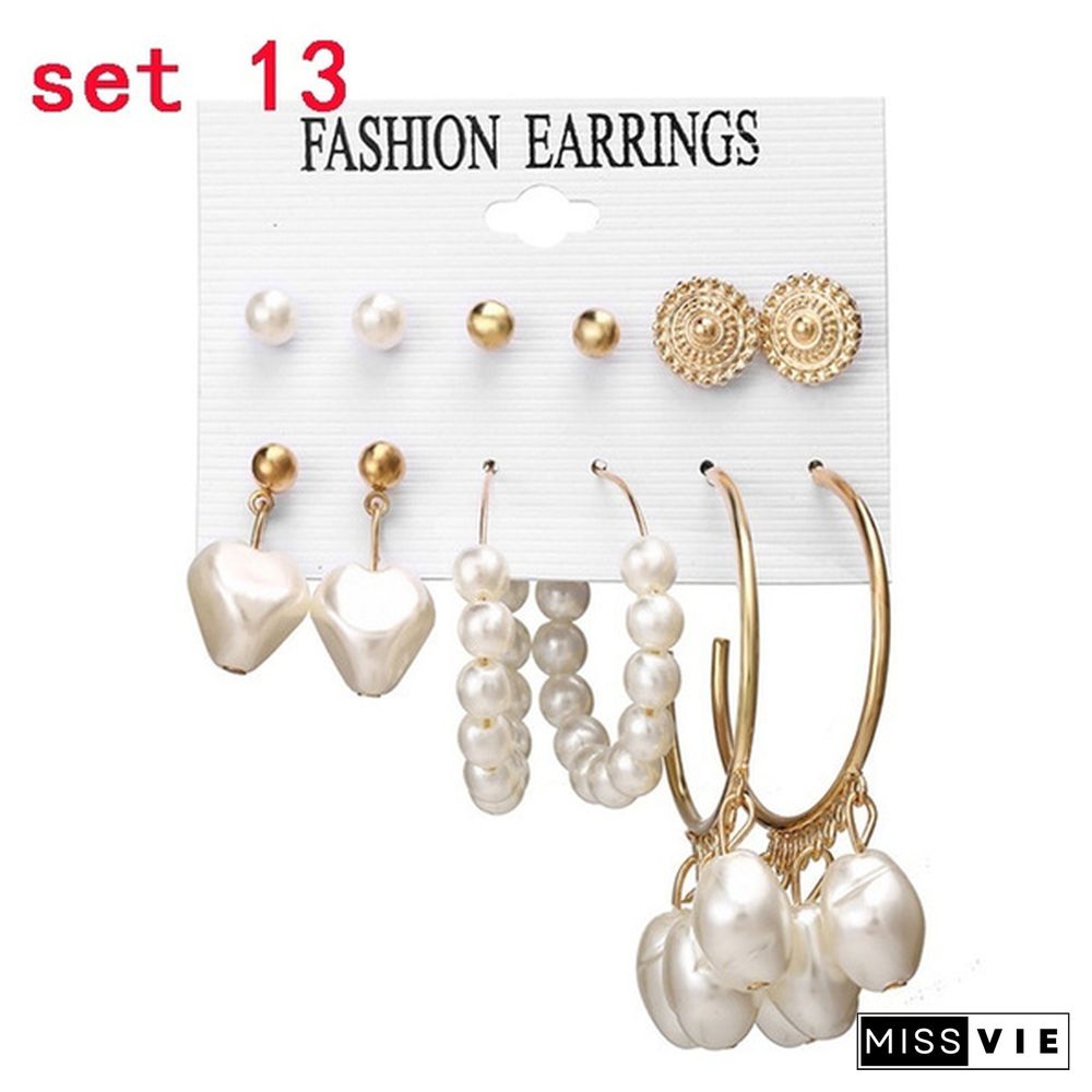 Styles New Tassel Acrylic Earrings For Women Bohemian Set Big Geometric Drop Earring