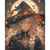 Halloween Witch-11CT Stamped Cross Stitch 40*50cm/15.75*19.69in tapestrymarket