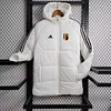 2024 Belgium White Soccer Long Cotton jacket 1:1 Thai Quality