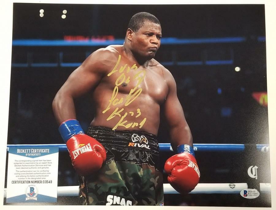 LUIS ORTIZ King Kong Signed 11x14 Photo Poster painting Boxing Autograph D ~ Beckett BAS COA