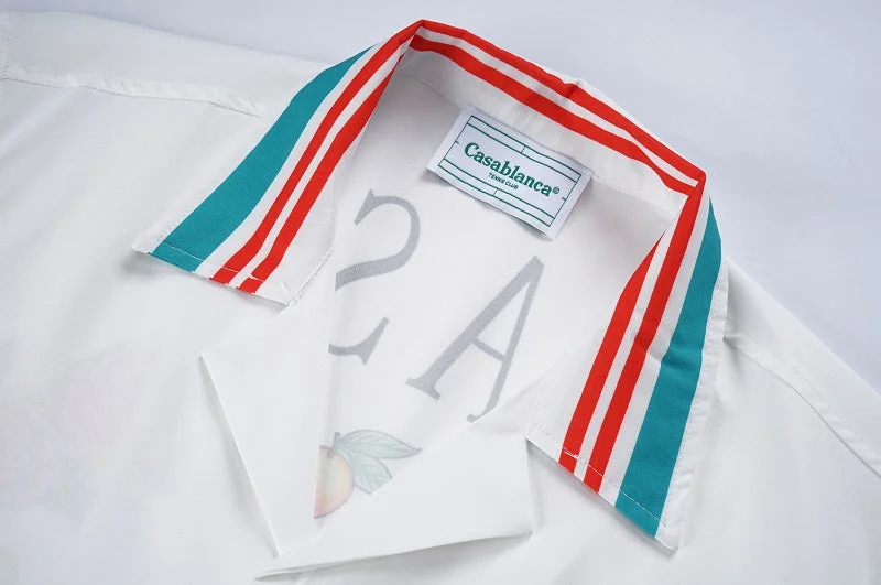 Casablanca 2023SS New Product Silk Short Sleeve Shirt